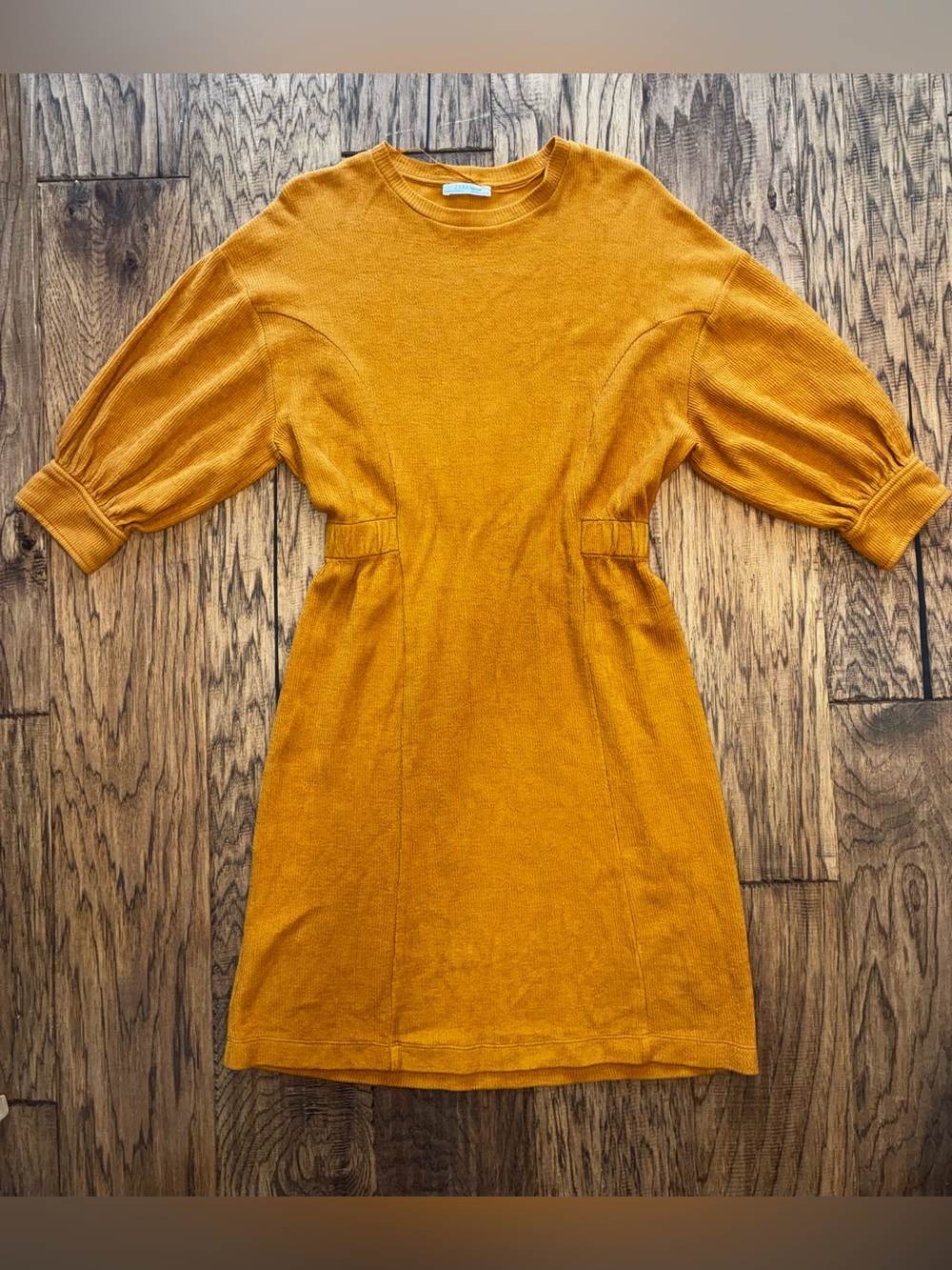 Zara Trafaluc Mustard Knit Top